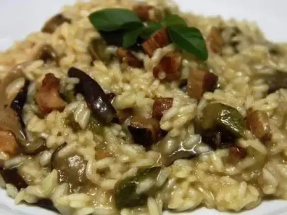 Risoto de cogumelos