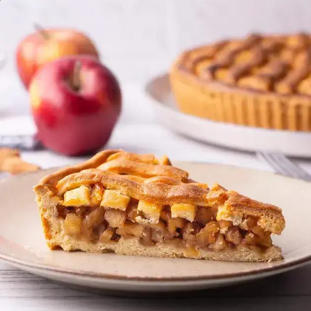 Torta de maçã americana com canela