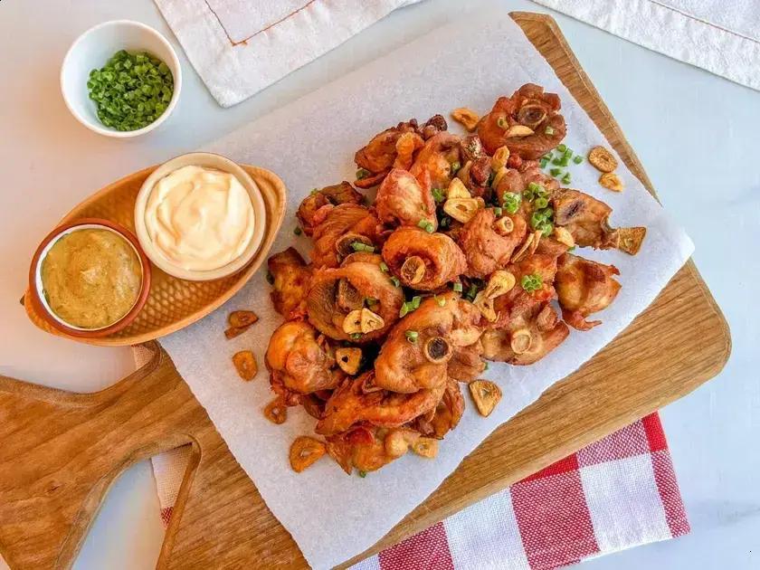 Frango alho e óleo