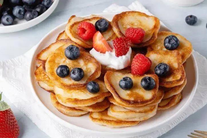 panqueca doce com frutas