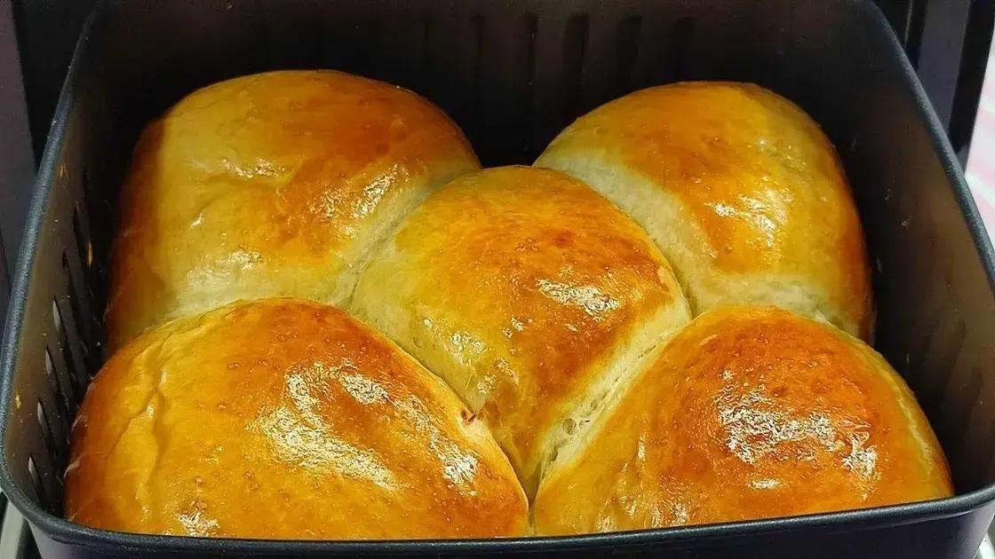 Pão fofinho na airfryer