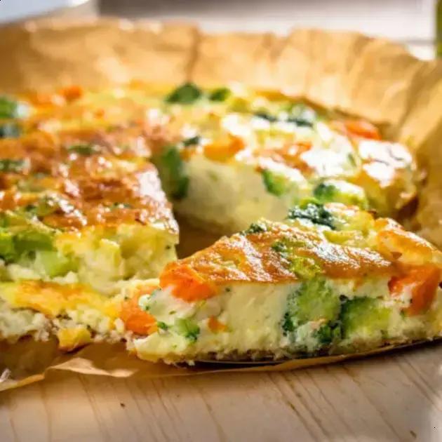 torta de legumes gratinados